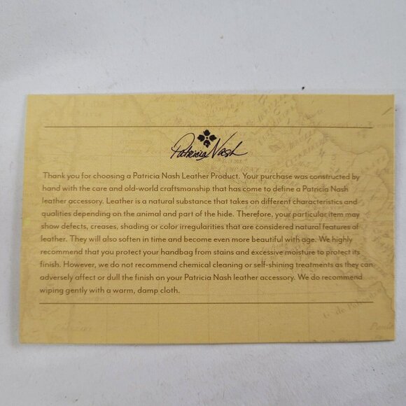 Patricia Nash Bag Womens Rosolini Tooled Leather Saddle Natural Style P472203 - Picture 13 of 16